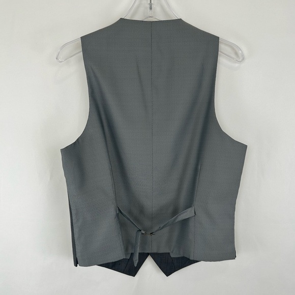 Vintage Alfani Grey 100% Wool Boyfriend Vest Waistcoat - Picture 6 of 8